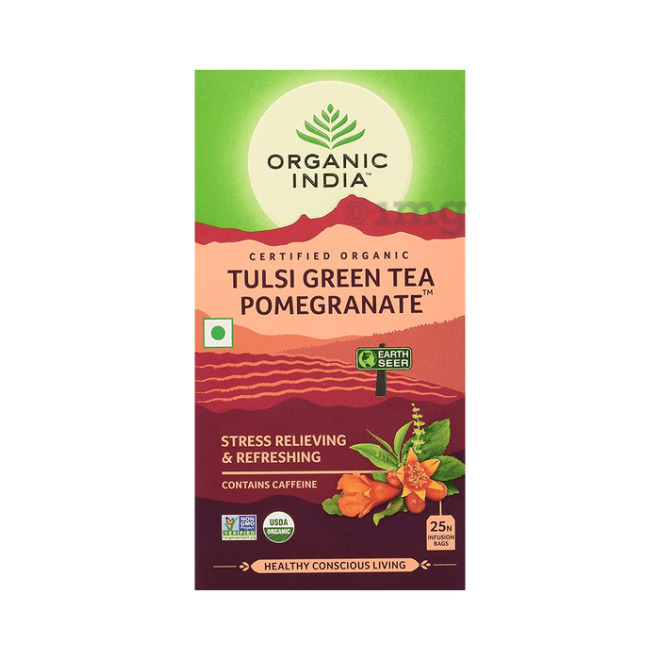 Tulsi Green Tea Pomegranate (25n infusion bags)