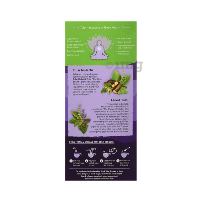 Tulsi Mulethi Green Tea (25n infusion bags)