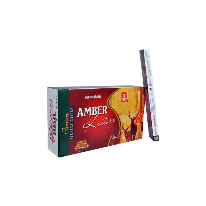 Amber Kasturi Natural Perfumed Agarbatti   (Incense Sticks)