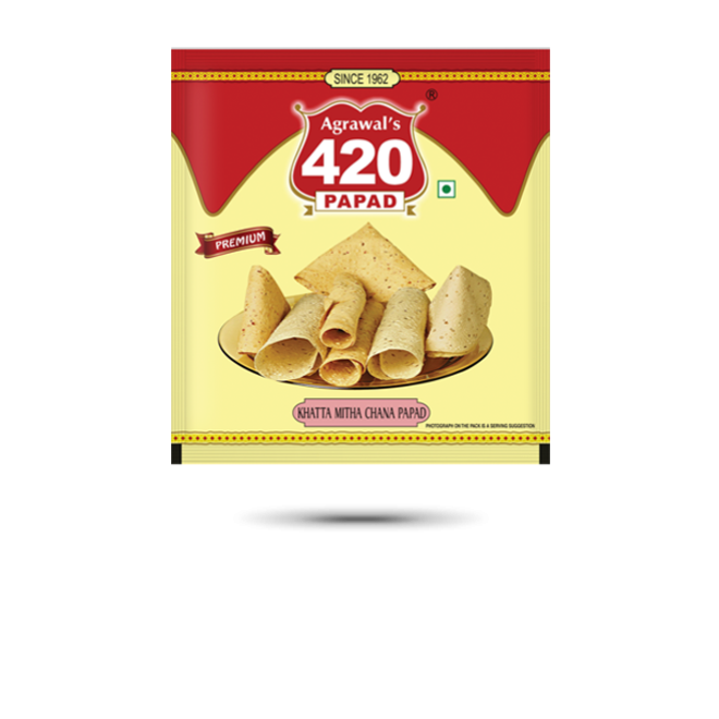 Agarwal's 420 Khata Mitha Chana Papad (400 g)