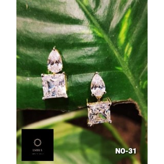 Two-apiece Swarovski & silver Earring