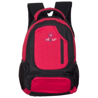 Medium 30 L Backpack FOLDED POCKET  (Red, Black)