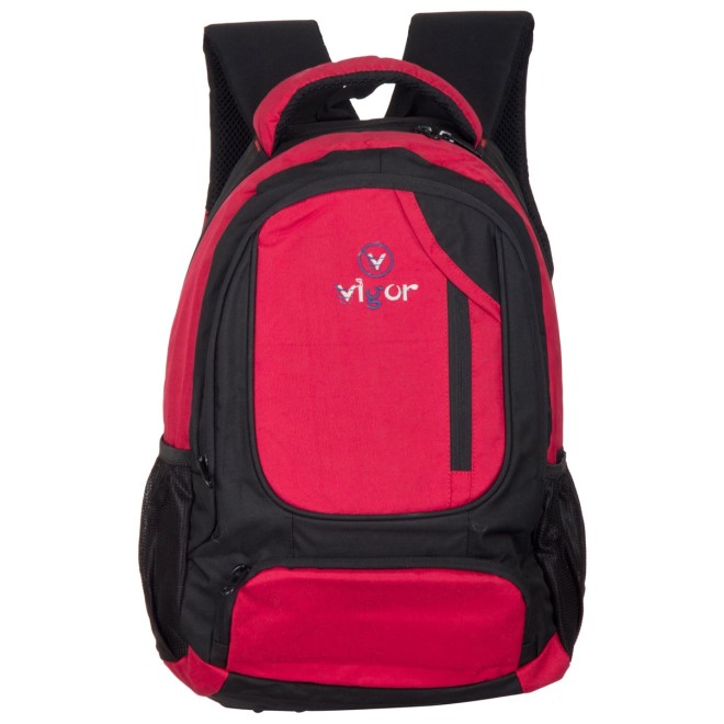 Medium 30 L Backpack FOLDED POCKET  (Red, Black)