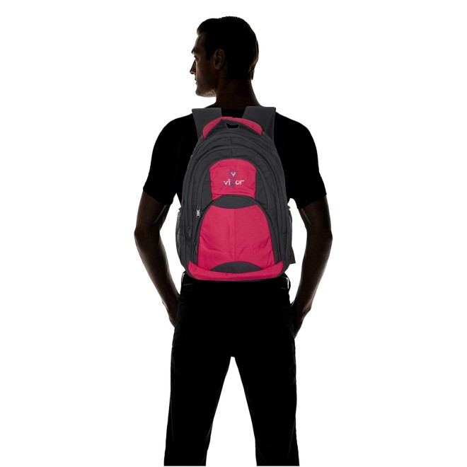 Medium 25 L Backpack A SHAPE  (Red, Black)