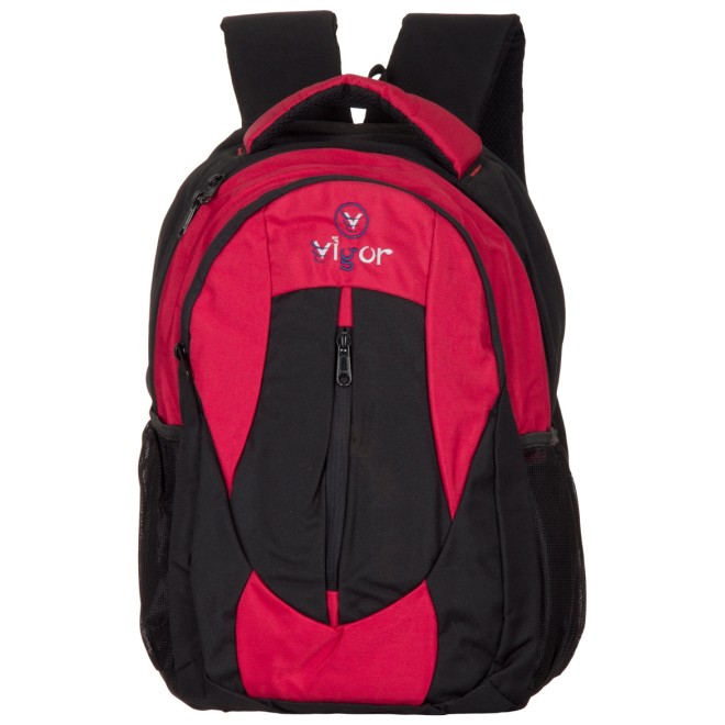 Medium 30 L Backpack M-3027  (Red, Black)